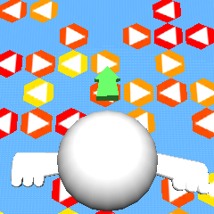 android/iOSゲームアプリ 『ジャンピングボール』スクリーンショット 六角形