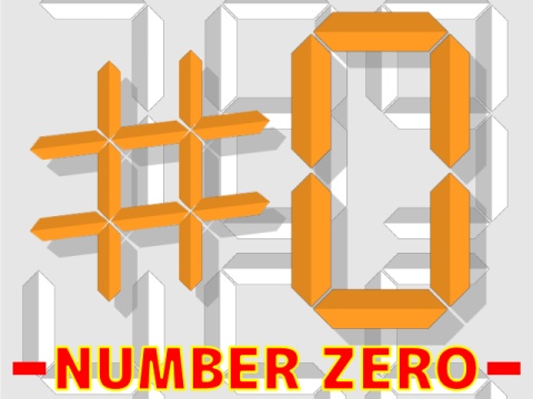 android/iOS game app 『#0 -Number ZERO-』title logo